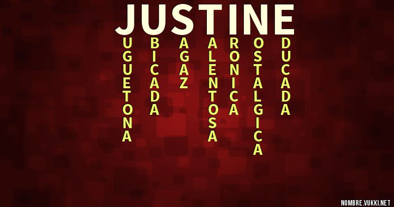 Acróstico justine
