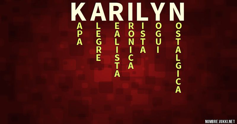 Acróstico karilyn