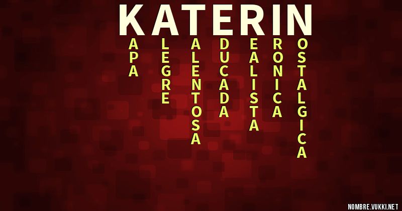 Acróstico katerin