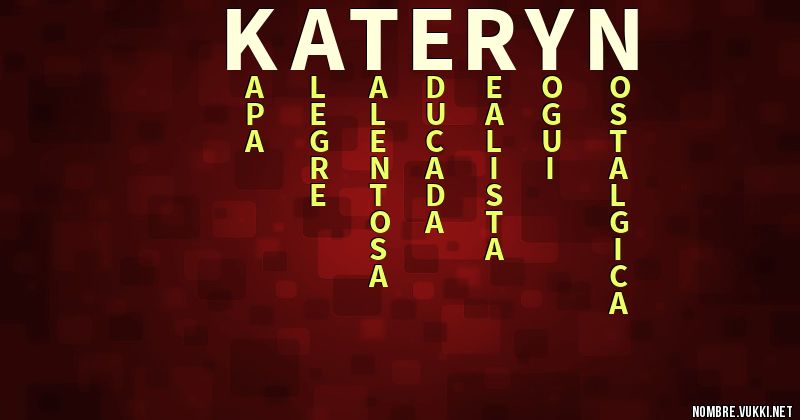 Acróstico kateryn