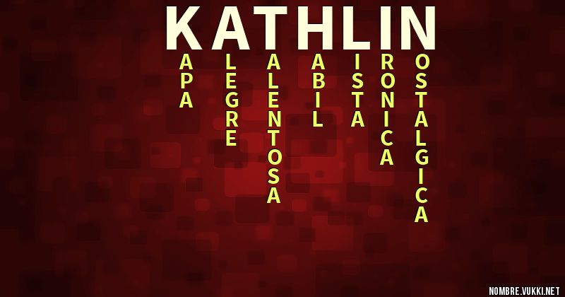 Acróstico kathlin