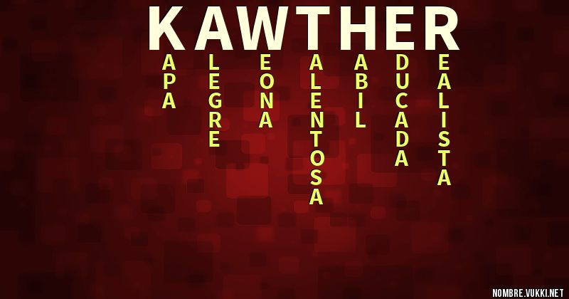 Acróstico kawther