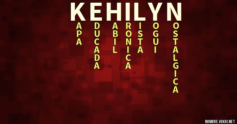 Acróstico kehilyn