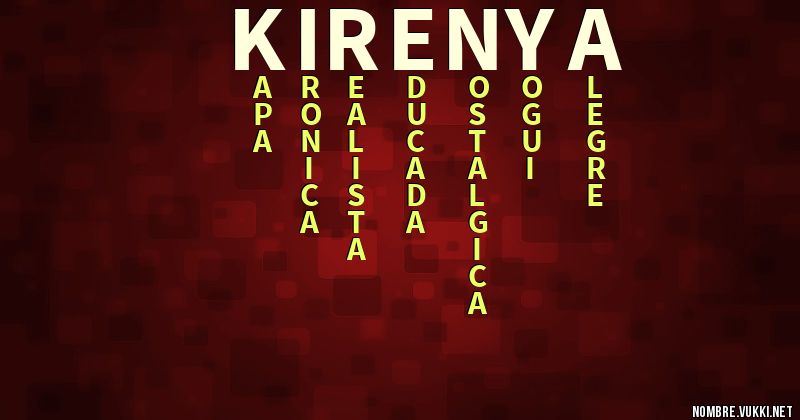 Acróstico kirenya