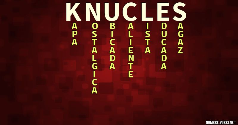 Acróstico knucles