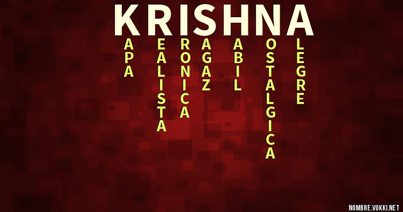 Acróstico krishna