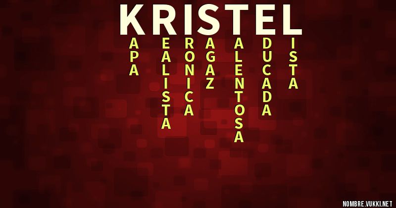 Acróstico kristel