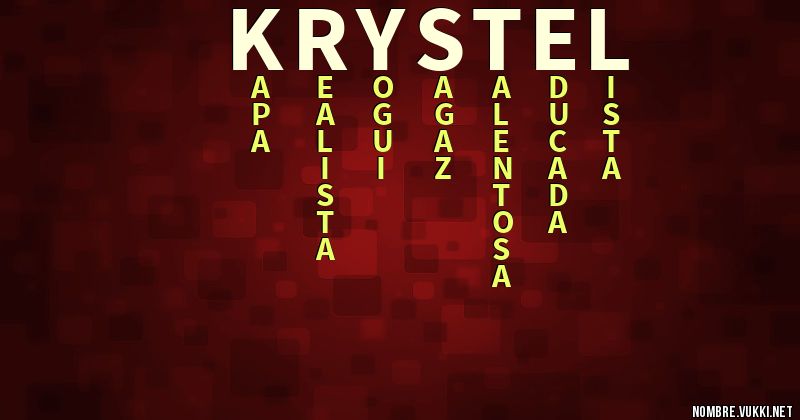 Acróstico krystel