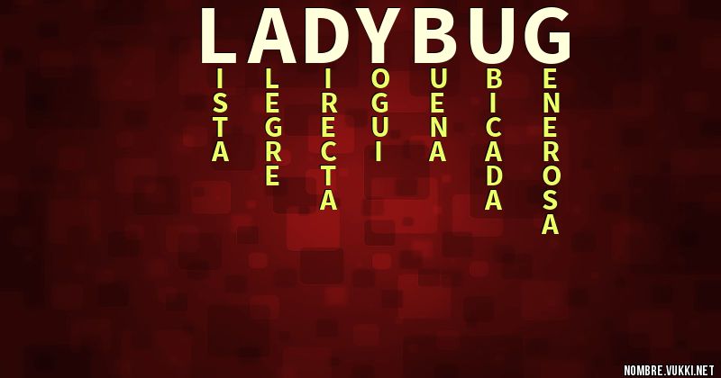 Acróstico ladybug