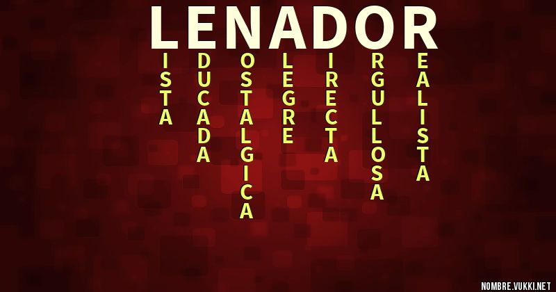 Acróstico leñador
