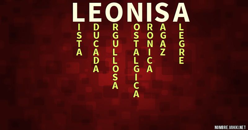 Acróstico leonisa