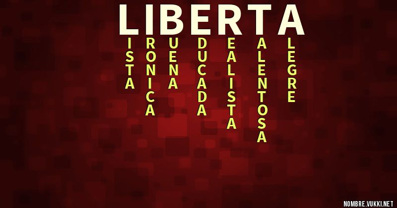 Acróstico liberta