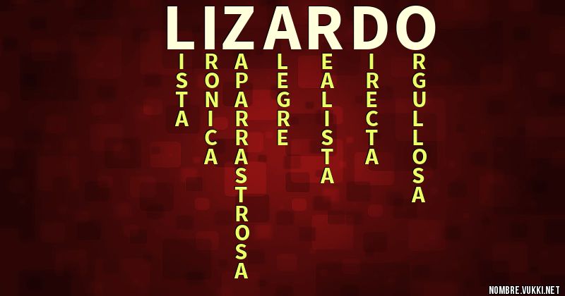 Acróstico lizardo