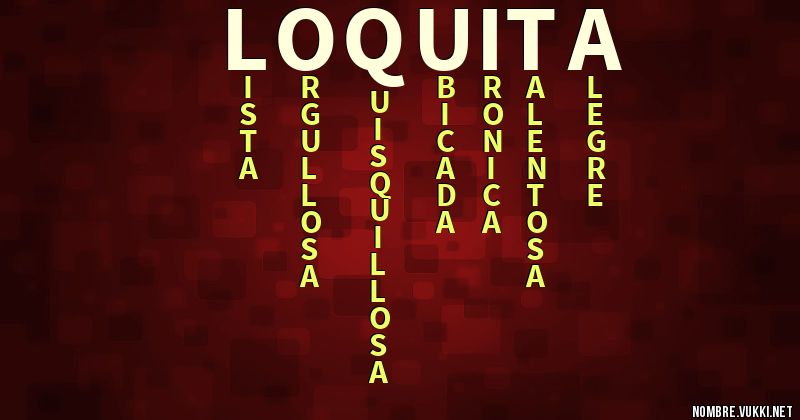 Acróstico loquita