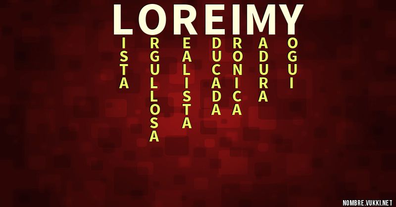 Acróstico loreimy