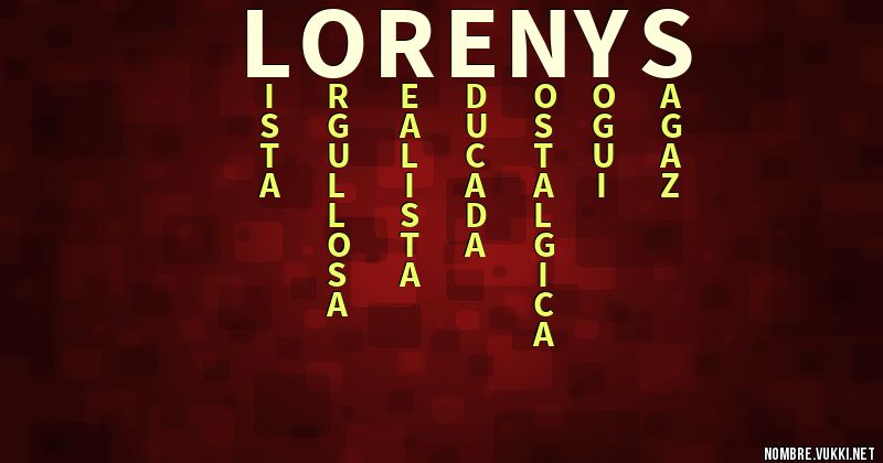 Acróstico lorenys