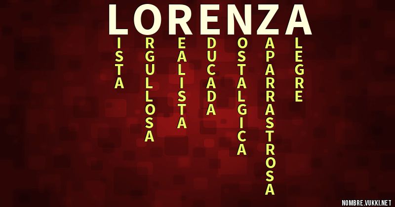 Acróstico lorenza