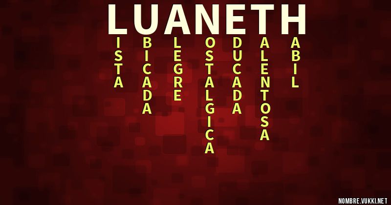 Acróstico luaneth