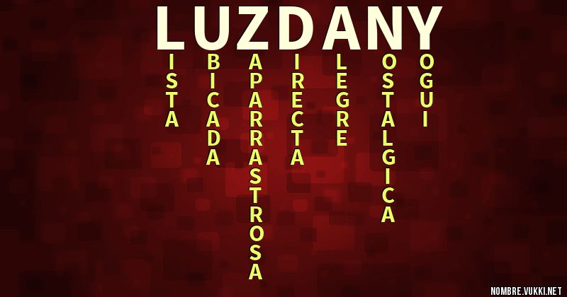 Acróstico luz dany