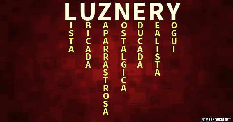 Acróstico luz nery