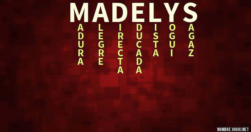 Acróstico madelys