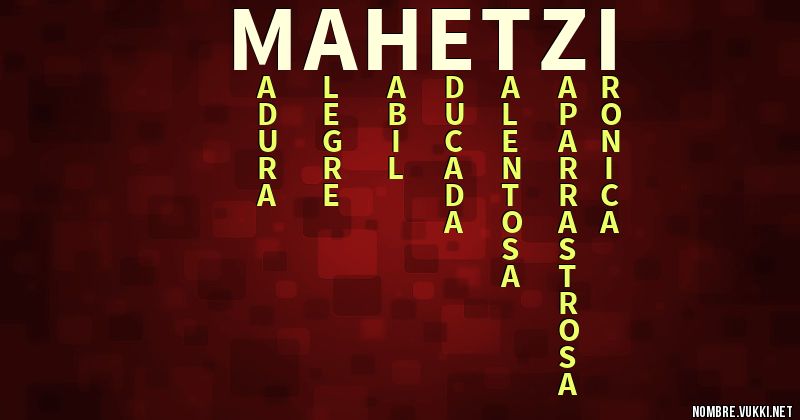 Acróstico mahetzi