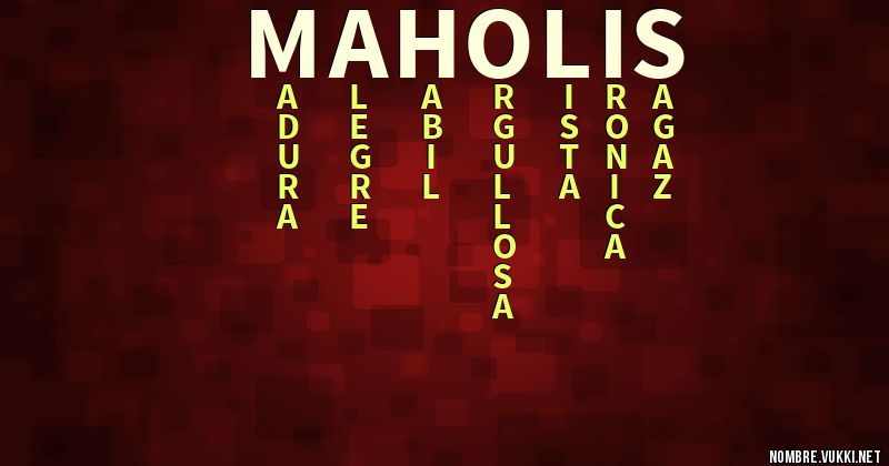 Acróstico maholis