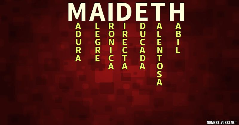 Acróstico maideth