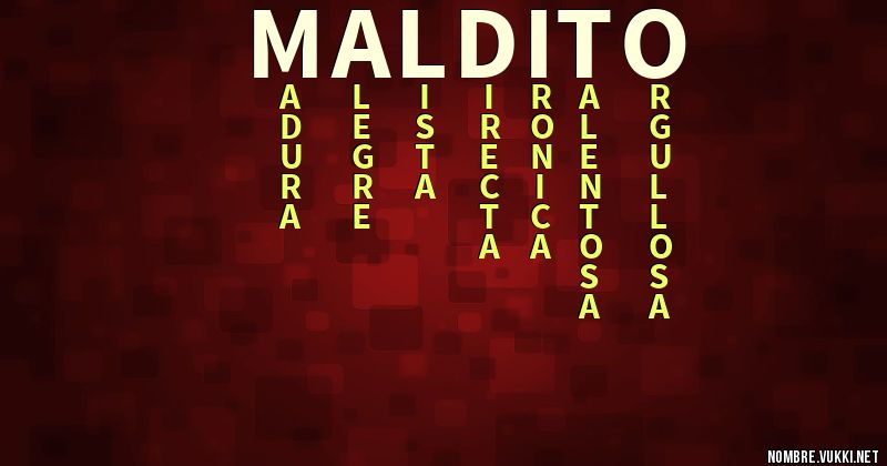 Qué significa maldito