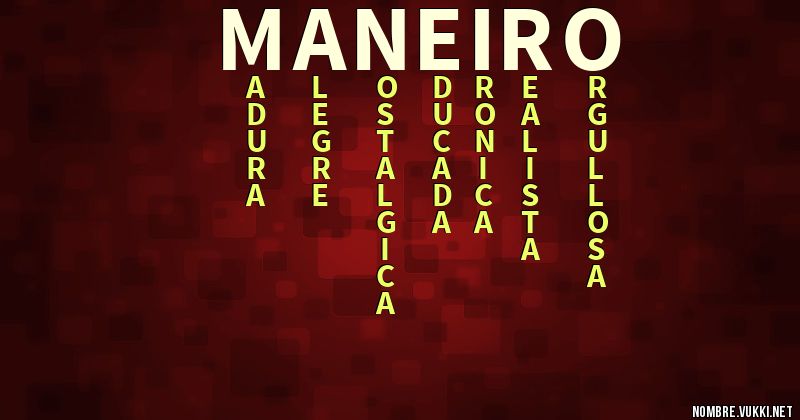 Acróstico maneiro