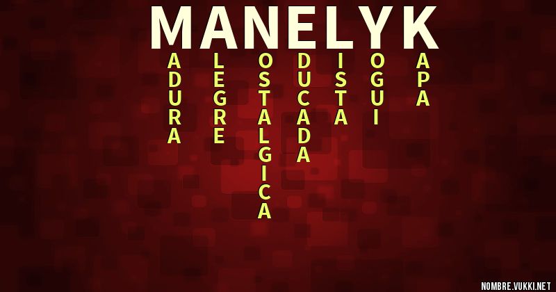 Acróstico manelyk