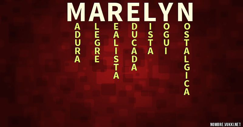 Acróstico marelyn