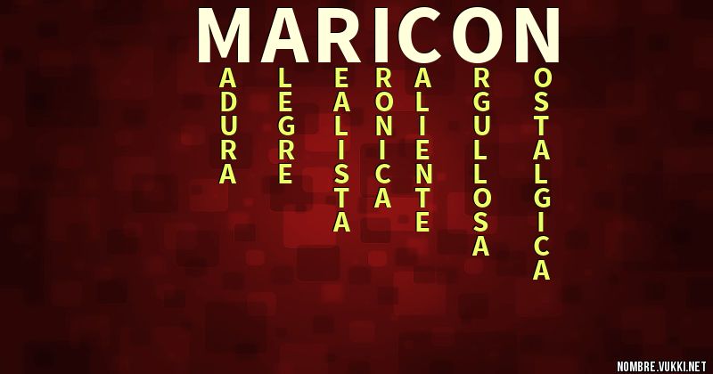 Acróstico maricon