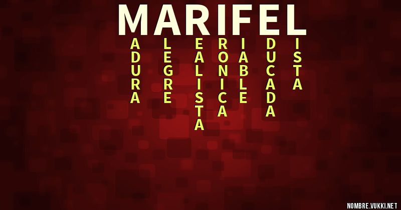 Acróstico marifel