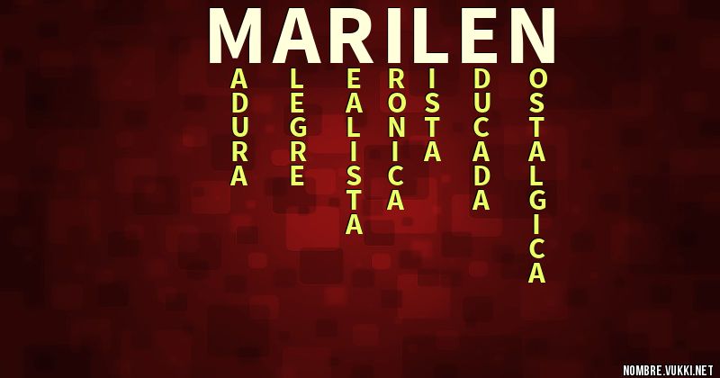 Acróstico marilen