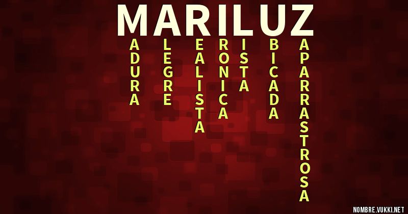 Acróstico mariluz