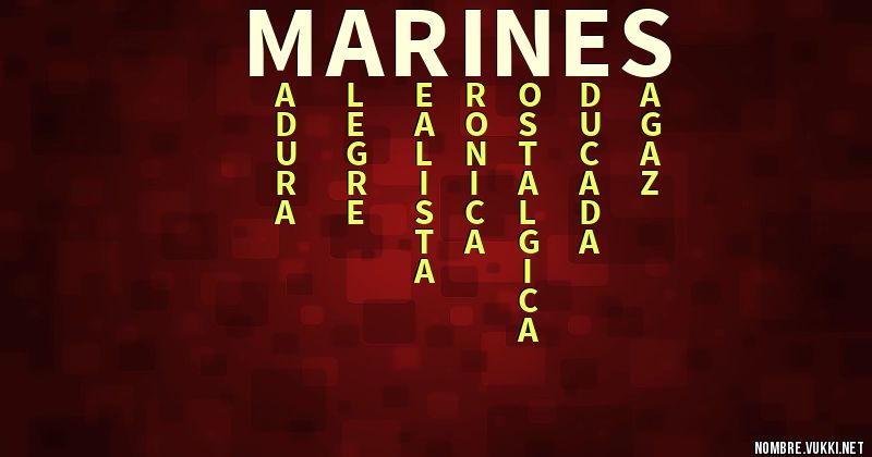 Acróstico marinés