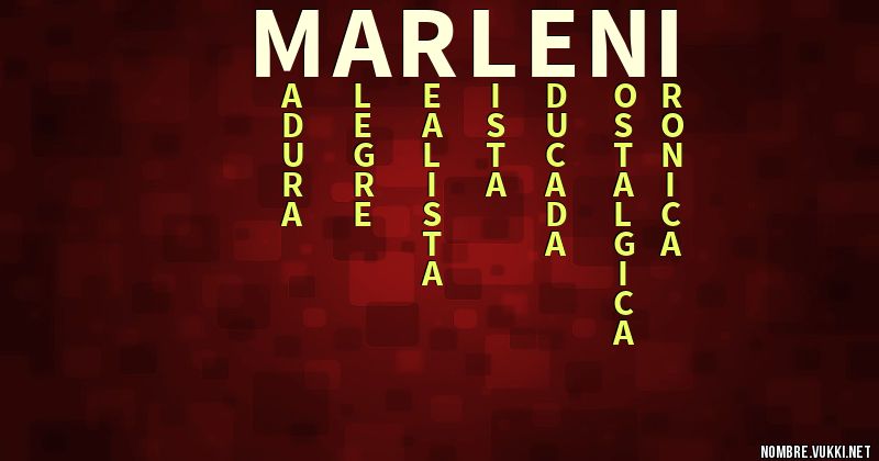 Acróstico marleni