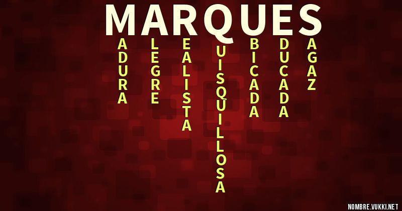 Acróstico marques