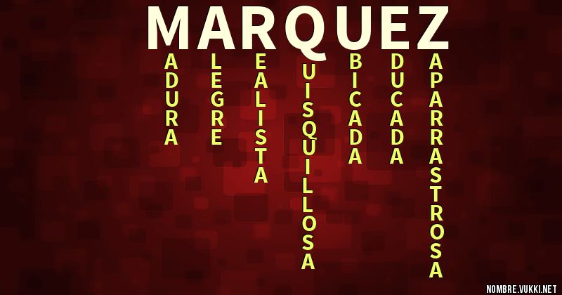 Acróstico marquez