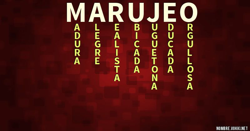 Acróstico marujeo