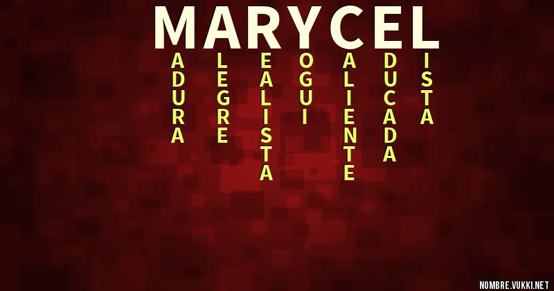 Acróstico marycel