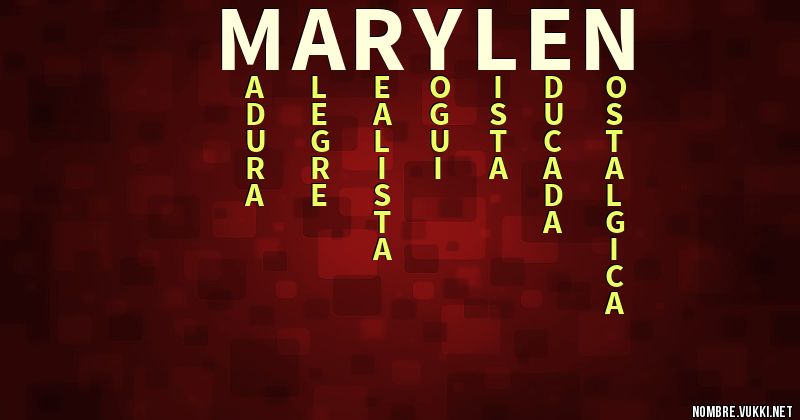 Acróstico marylen