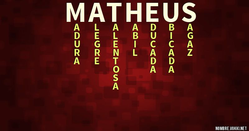 Acróstico matheus