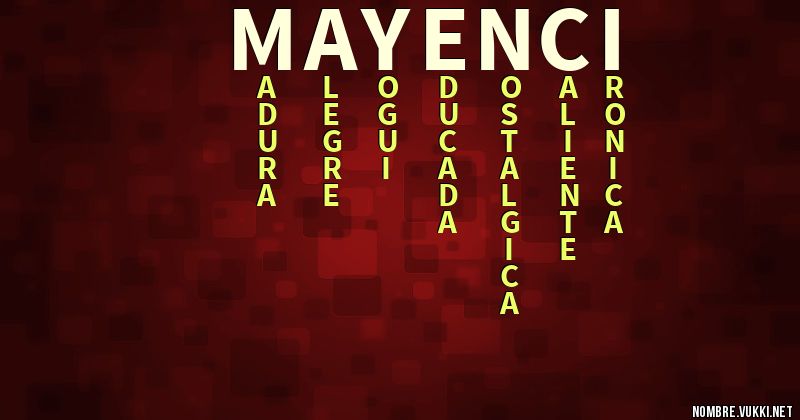 Acróstico mayenci