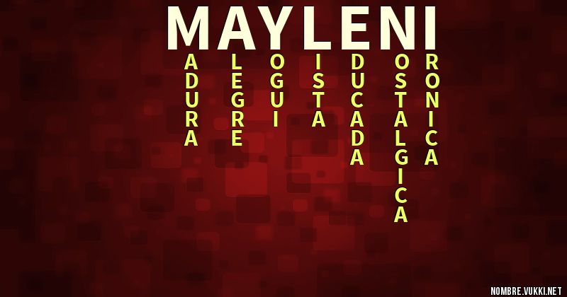 Acróstico mayleni