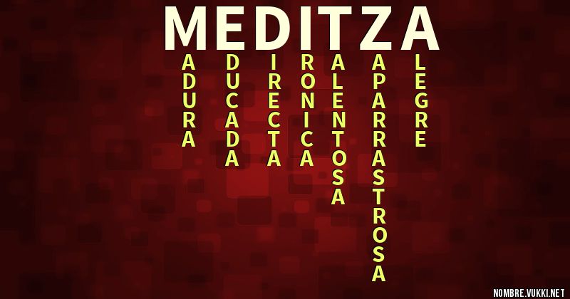 Acróstico meditza