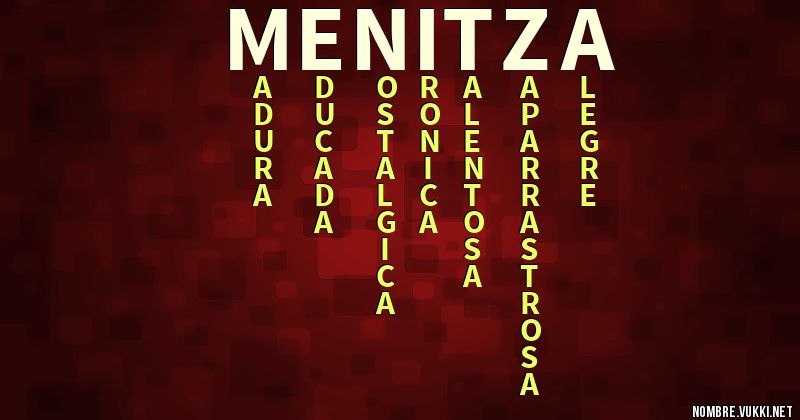 Acróstico menitza