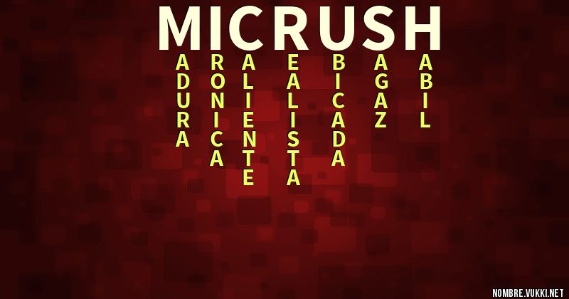 Acróstico micrush