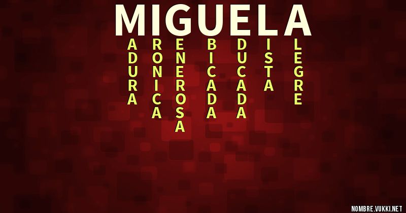 Acróstico miguela